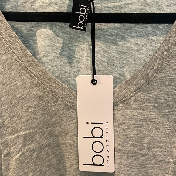 Bobi Heather Gray, long sleeve T-shirt in WT🩶🩶🩶 - Picture 3 of 3